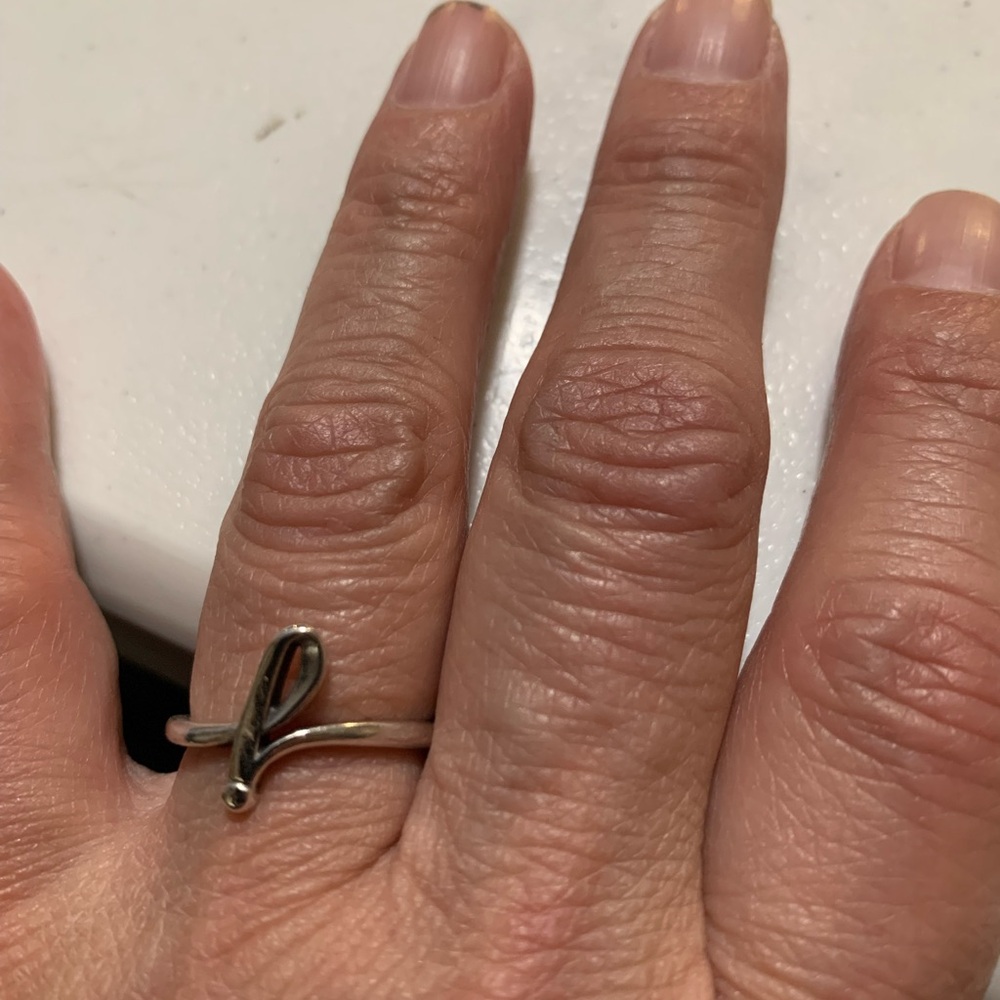 James Avery J initial ring